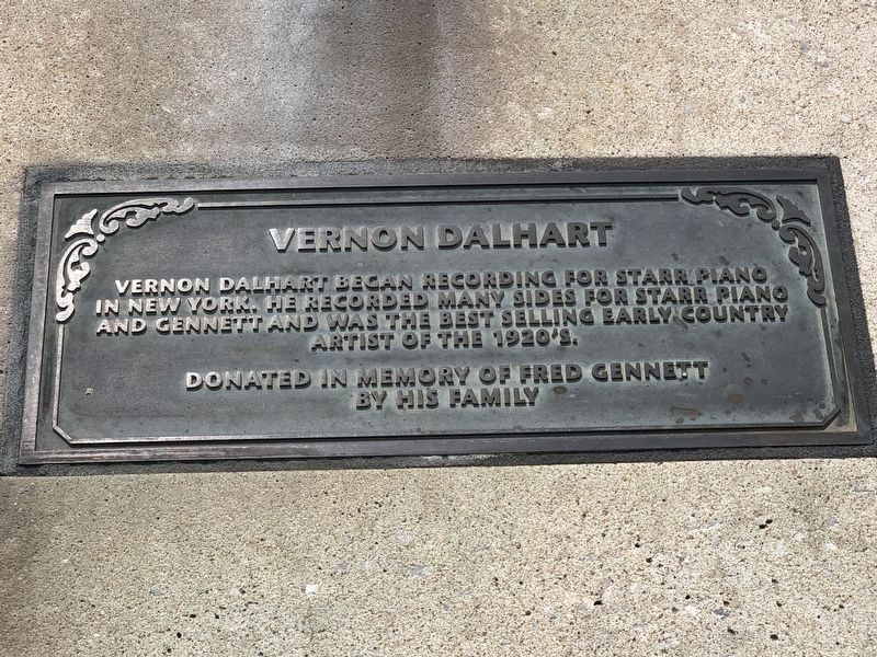 Vernon Dalhart Marker image. Click for full size.