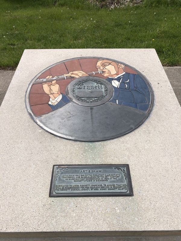 Artie Shaw Marker image. Click for full size.