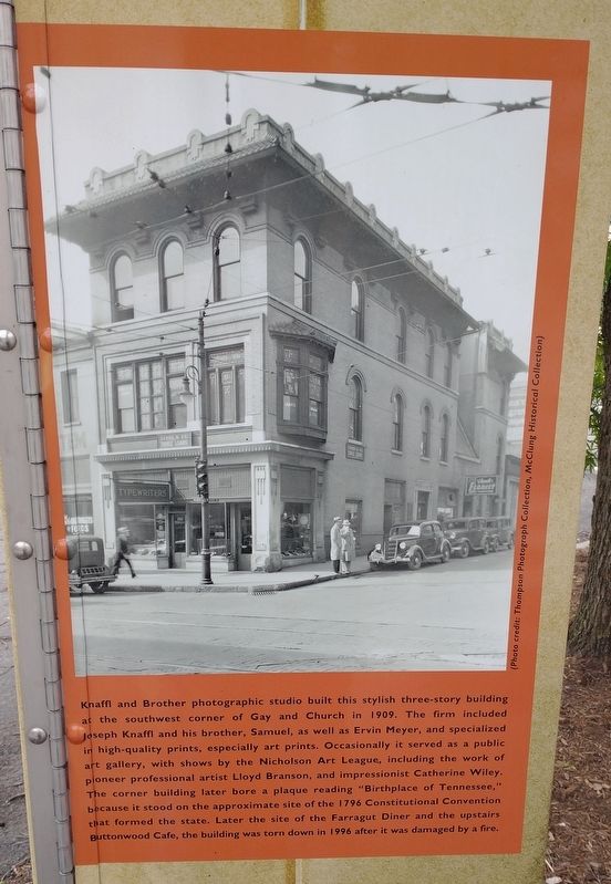 Knaffl and Brother Photographic Studio Marker. Click for full size. Knaffl and Brother Photographic Studio Marker image. Click for full size.