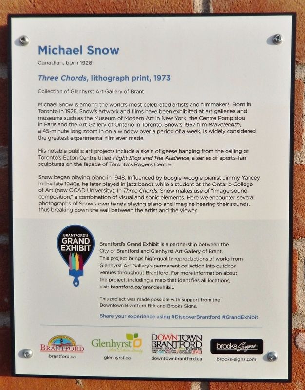 Michael Snow Marker image. Click for full size.