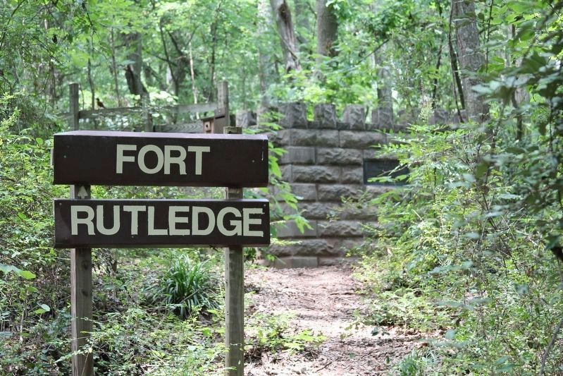 Fort Rutledge Marker and Monument image. Click for full size.