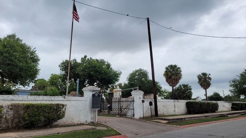The entrance to the Brownsville City Cemetery. Click for full size. The entrance to the Brownsville City Cemetery image. Click for full size.