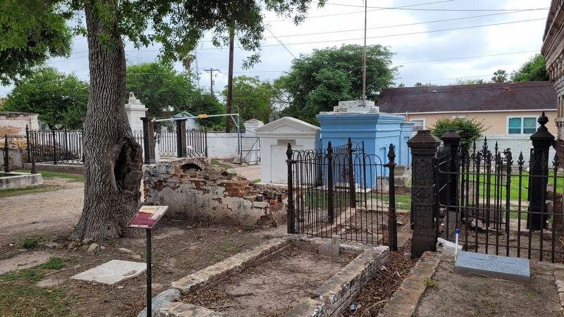 The view of the Samuel W. Brooks Marker in the cemetery. Click for full size. The view of the Samuel W. Brooks Marker in the cemetery image. Click for full size.