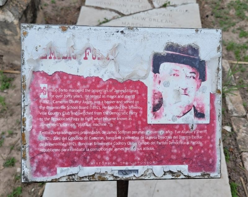Emilio Forto Marker. Click for full size. Emilio Forto Marker image. Click for full size.