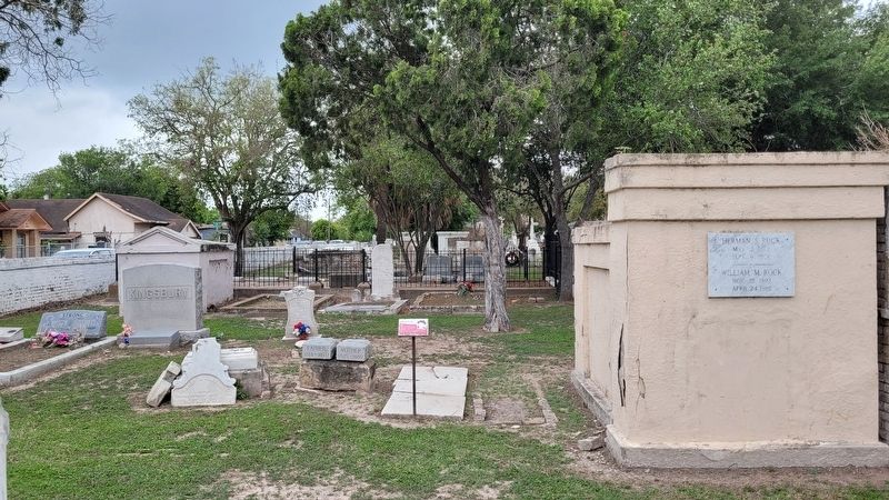 The Emilio Forto Gravestone and Marker in the cemetery image. Click for full size.