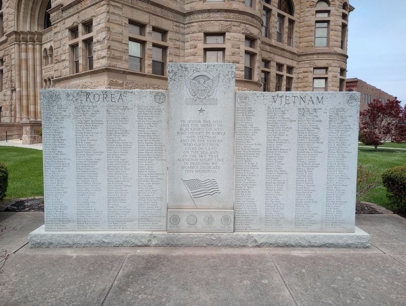 Blackford County Korea and Vietnam Honor Rolls. Click for full size. Blackford County Korea and Vietnam Honor Rolls image. Click for full size.