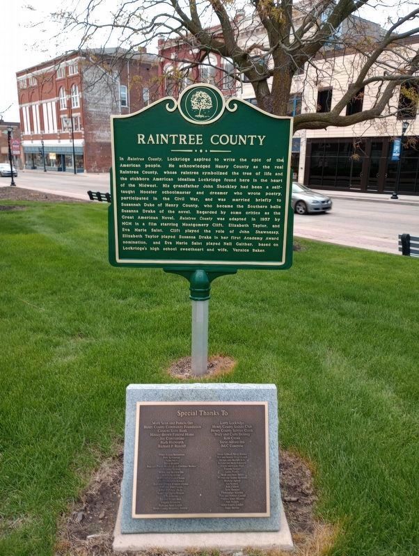 Henry County Courthouse 1869 / Raintree County Marker image. Click for full size.