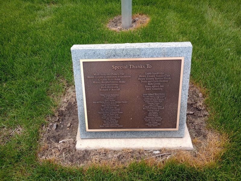 Henry County Courthouse 1869/ Raintree County Dedication Tablet. Click for full size. Henry County Courthouse 1869/ Raintree County Dedication Tablet image. Click for full size.