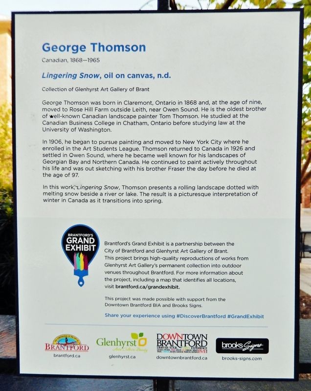 George Thomson Marker. Click for full size. George Thomson Marker image. Click for full size.