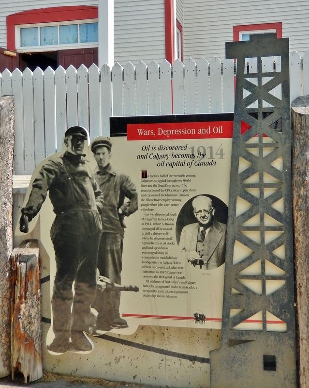 Wars, Depression and Oil Marker image. Click for full size.