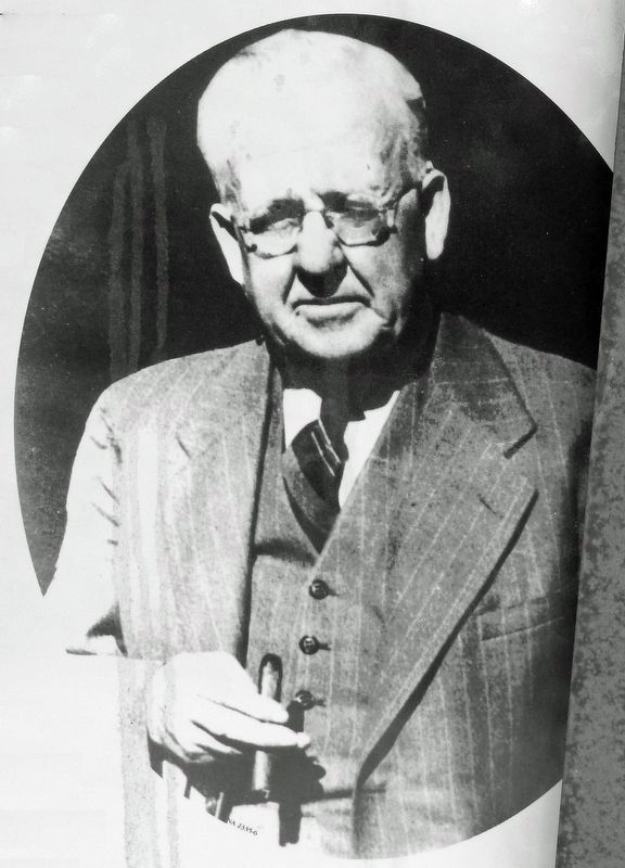 Marker detail: Robert A. Brown image. Click for full size.
