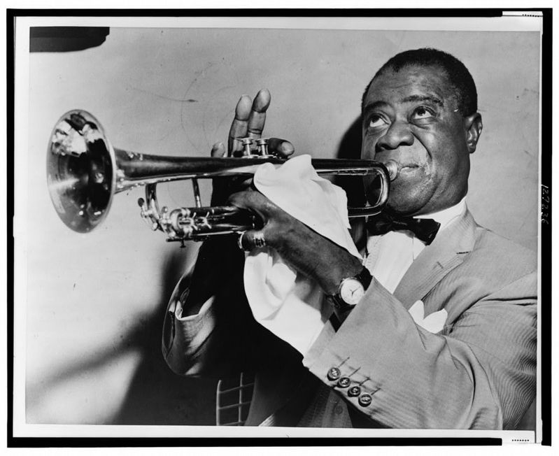 Louis Daniel Armstrong (1901-1971) image. Click for full size.
