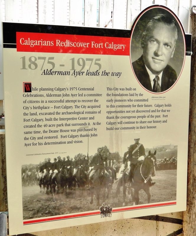 Calgarians Rediscover Fort Calgary Marker image. Click for full size.