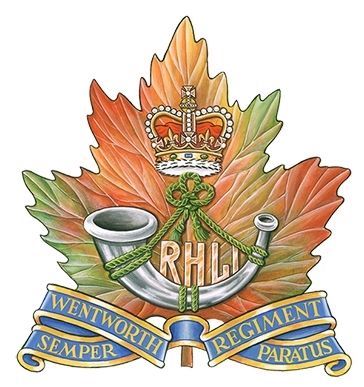 Badge of the Royal Hamilton Light Infantry (Lt.-Col. Footes regiment) image. Click for full size.