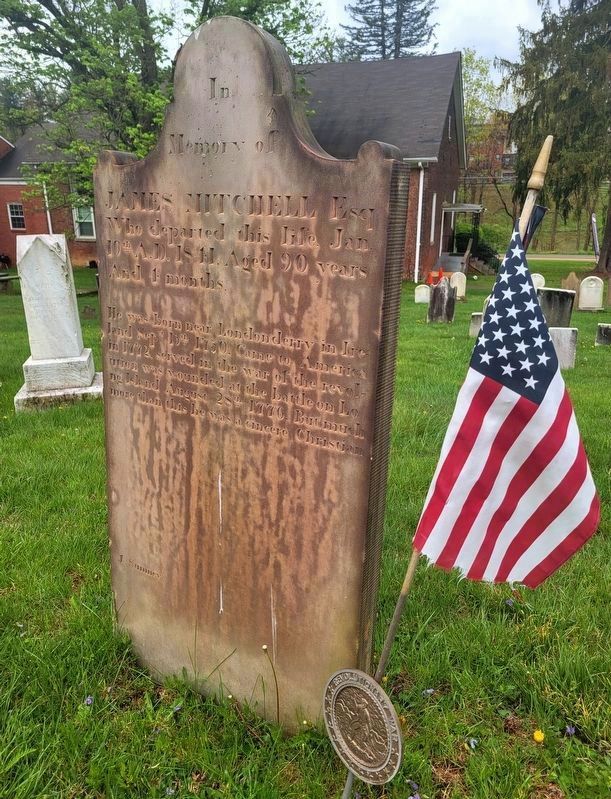 Grave of Revolutionary War Soldier<br>James Mitchell image. Click for full size.