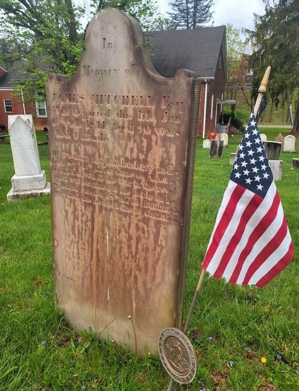 Grave of Revolutionary War Soldier<br>James Mitchell. Click for full size. Grave of Revolutionary War Soldier<br>James Mitchell image. Click for full size.