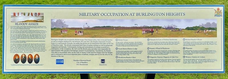 Military Occupation of Burlington Heights Marker image. Click for full size.