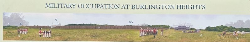 Military Occupation of Burlington Heights Marker (detail top) image. Click for full size.