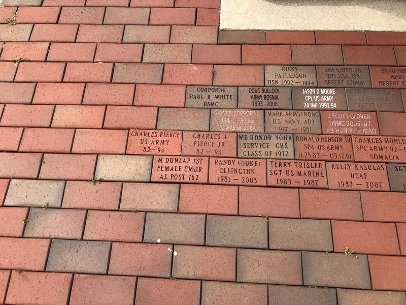United States Conflicts 1980-1996 (brick pavers). Click for full size. United States Conflicts 1980-1996 (brick pavers) image. Click for full size.