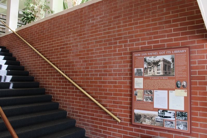 How San Rafael Got Its Library Marker image. Click for full size.