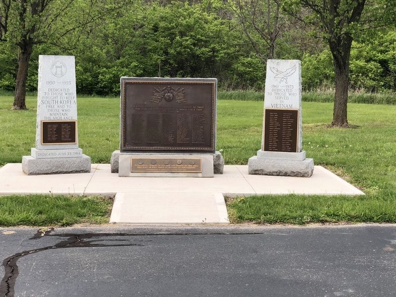 Wayne Township World War II Memorial (new location) image. Click for full size.