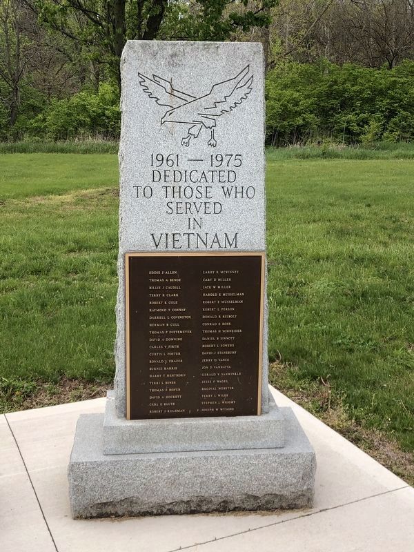 Vietnam War Memorial (new location). Click for full size. Vietnam War Memorial (new location) image. Click for full size.