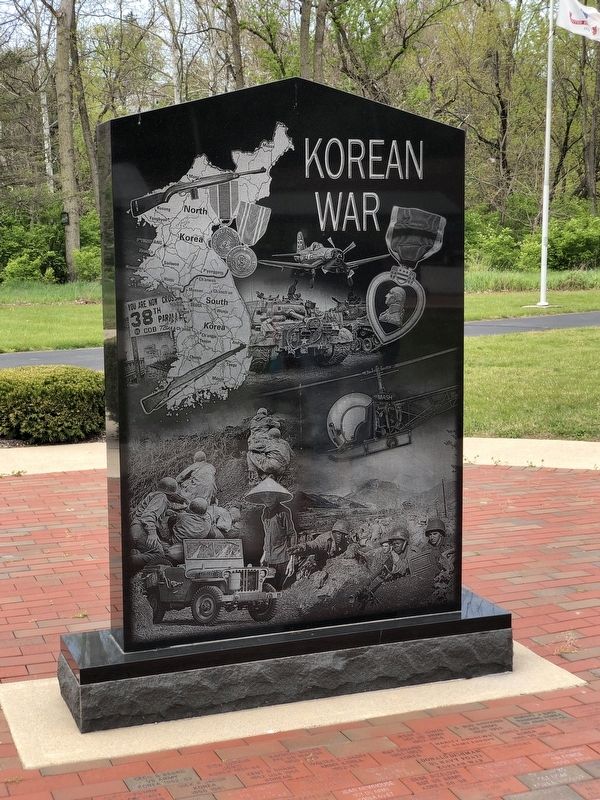 Wayne County Korean War Memorial Marker, Side One. Click for full size. Wayne County Korean War Memorial Marker, Side One image. Click for full size.