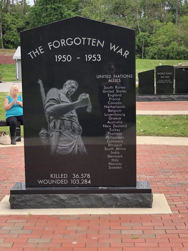 Wayne County Korean War Memorial Marker, Side Two image. Click for full size.