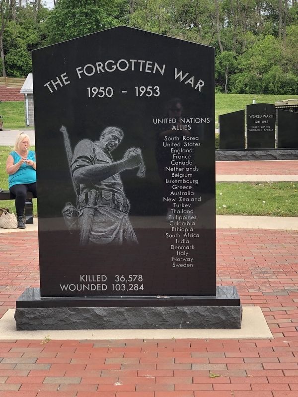 Wayne County Korean War Memorial Marker, Side Two. Click for full size. Wayne County Korean War Memorial Marker, Side Two image. Click for full size.