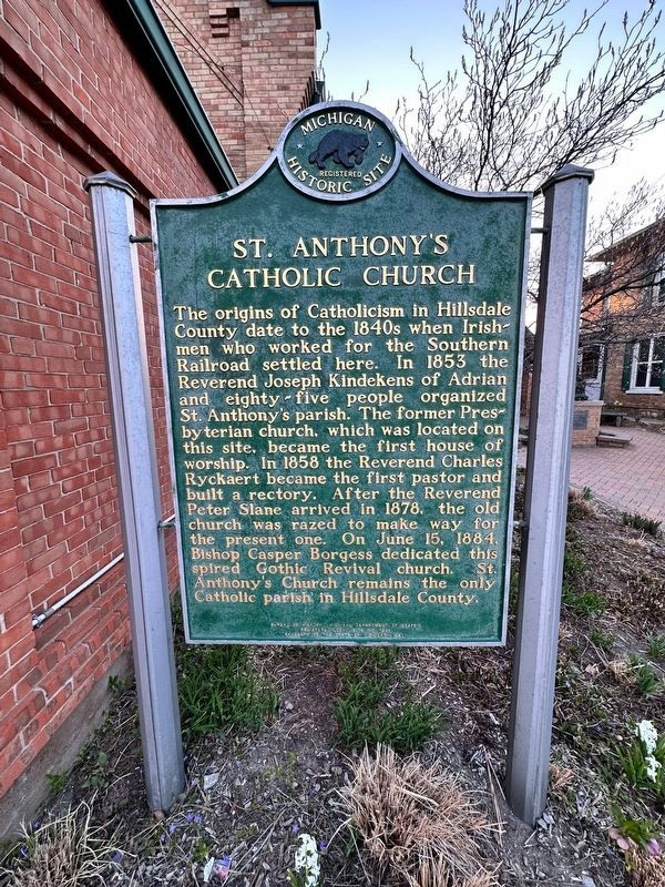 St. Anthony's Catholic Church Marker. Click for full size. St. Anthony's Catholic Church Marker image. Click for full size.