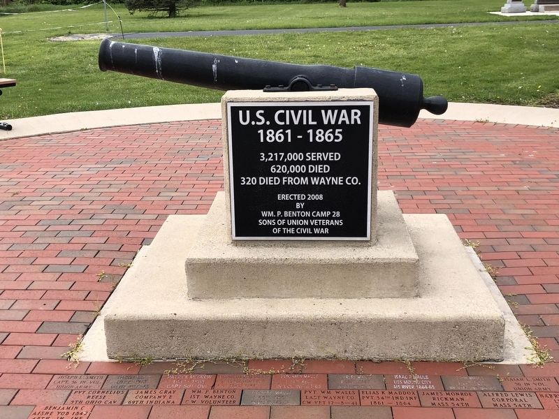 Civil War Memorial Marker. Click for full size. Civil War Memorial Marker image. Click for full size.