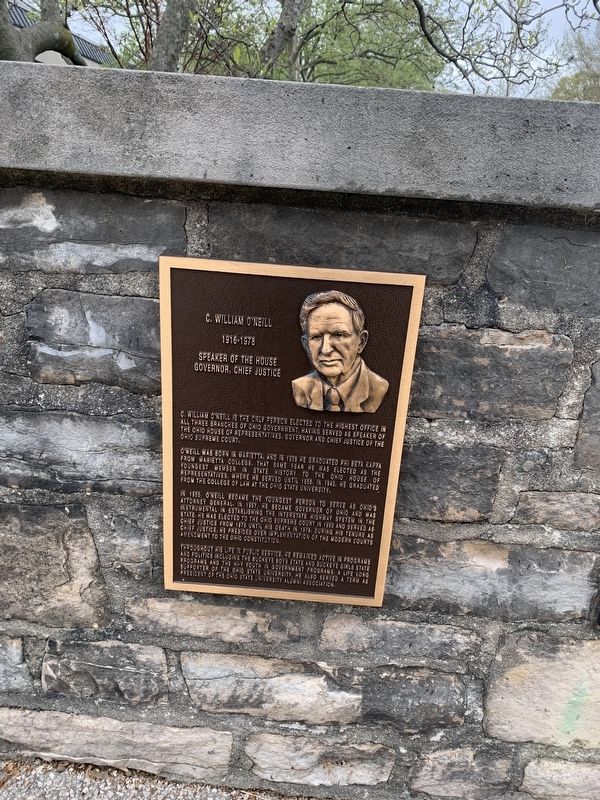 C. William O'Neill Marker. Click for full size. C. William O'Neill Marker image. Click for full size.