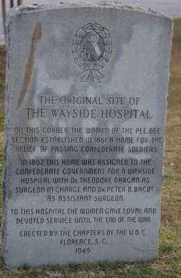 The Original Site of The Wayside Hospital Marker image. Click for full size.