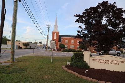 Trinity Baptist Church Marker image. Click for full size.