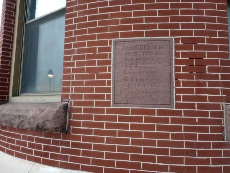 Fayette County Courthouse Cornerstone. Click for full size. Fayette County Courthouse Cornerstone image. Click for full size.