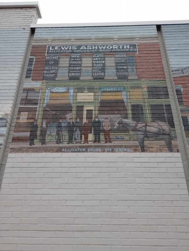 Connersville History Mural Marker image. Click for full size.