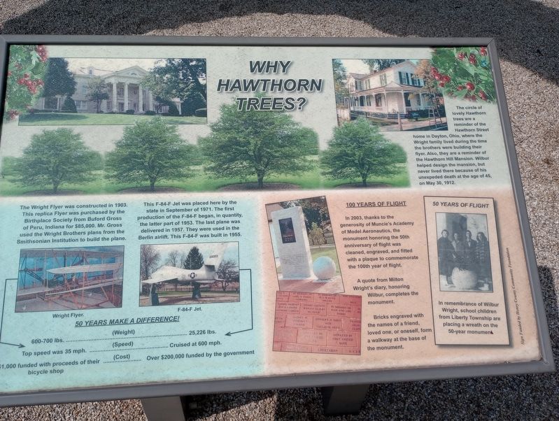 Why Hawthorn Trees? Marker. Click for full size. Why Hawthorn Trees? Marker image. Click for full size.