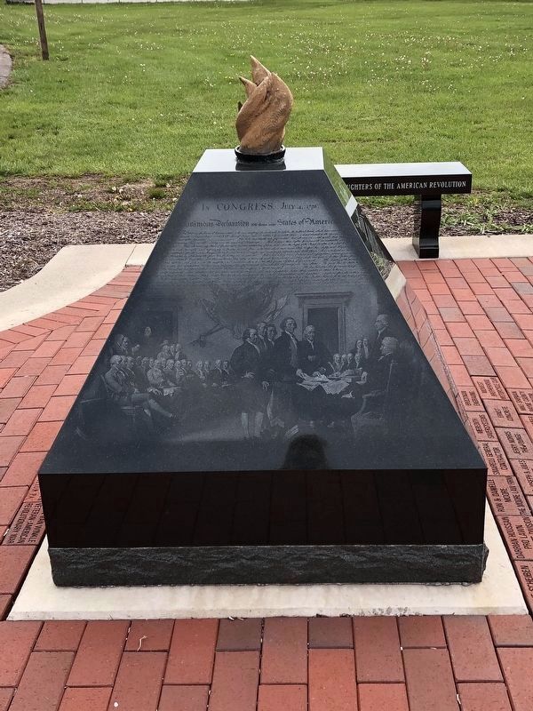 Revolutionary War Memorial (side). Click for full size. Revolutionary War Memorial (side) image. Click for full size.