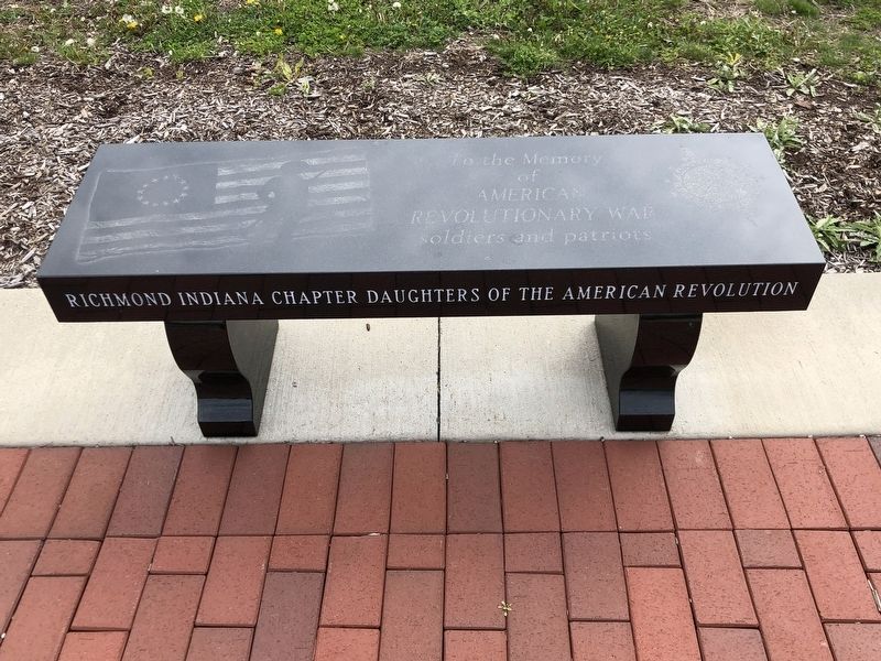 Revolutionary War Memorial Bench Marker. Click for full size. Revolutionary War Memorial Bench Marker image. Click for full size.