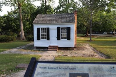 Henry Timrod Schoolhouse Marker image. Click for full size.