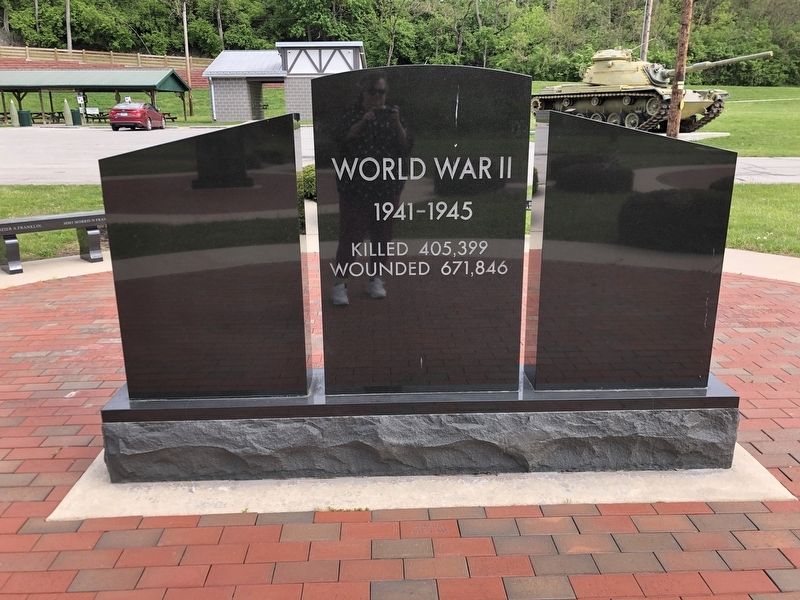 Wayne County World War II Memorial Marker, Side Two image. Click for full size.