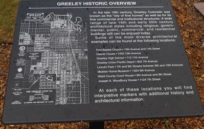 Greeley Historic Overview Marker image. Click for full size.