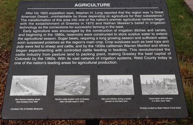 Agriculture Marker. Click for full size. Agriculture Marker image. Click for full size.