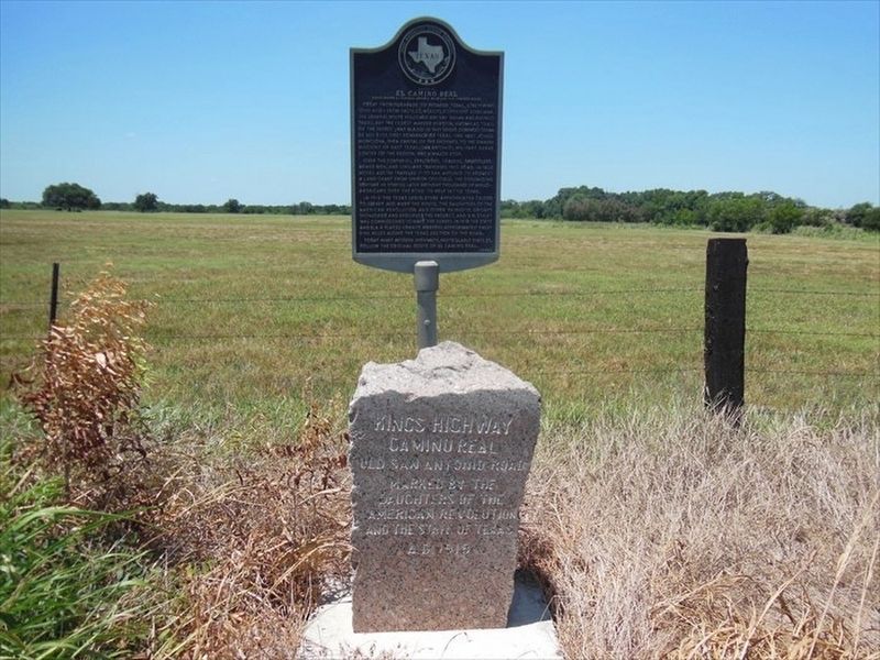 Kings Highway Camino Real Old San Antonio Road Marker. Click for full size. Kings Highway Camino Real Old San Antonio Road Marker image. Click for full size.