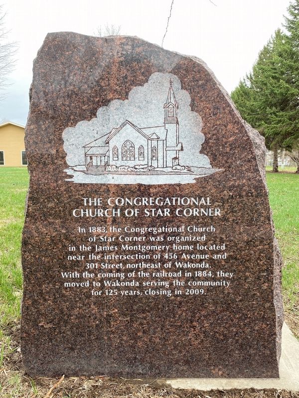 The Congregational Church of Star Corner Marker image. Click for full size.