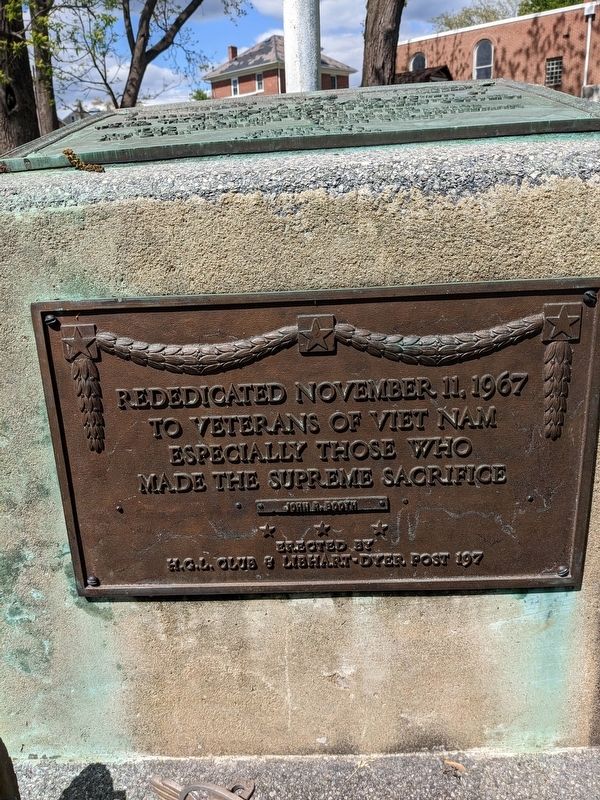Rededicated November 11, 1967 Marker image. Click for full size.