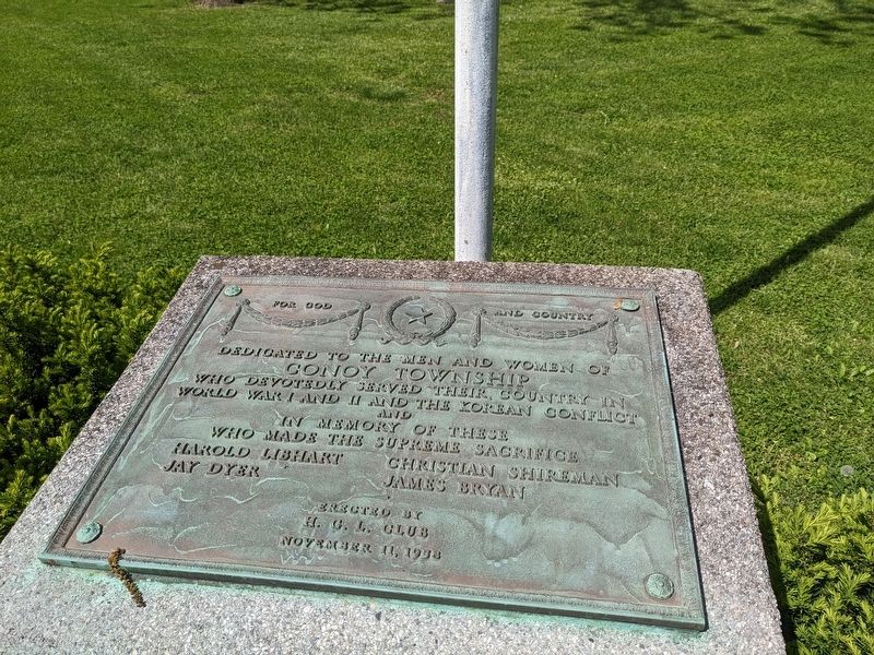 Dedicated to the Men and Women of Conoy Township Marker image. Click for full size.