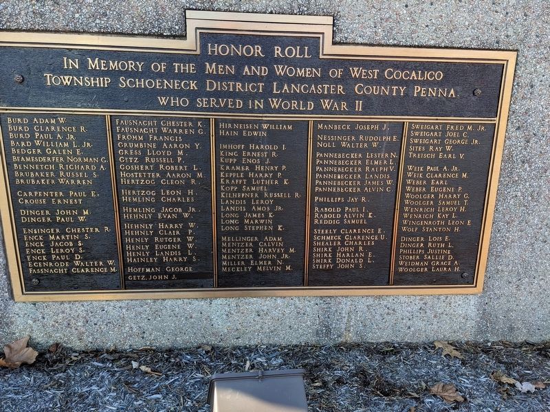 Honor Roll Marker image. Click for full size.