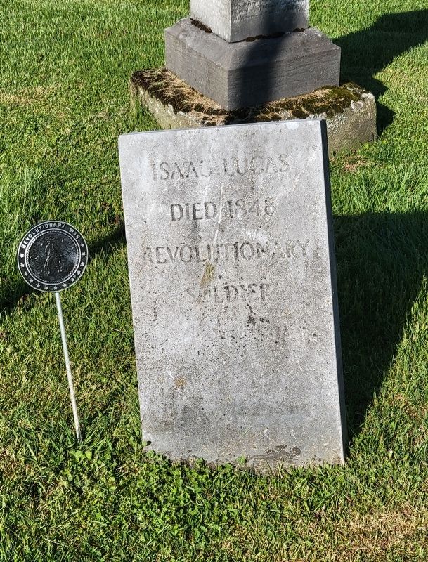 Grave of Revolutionary War Soldier<br>Isaac Lucas image. Click for full size.