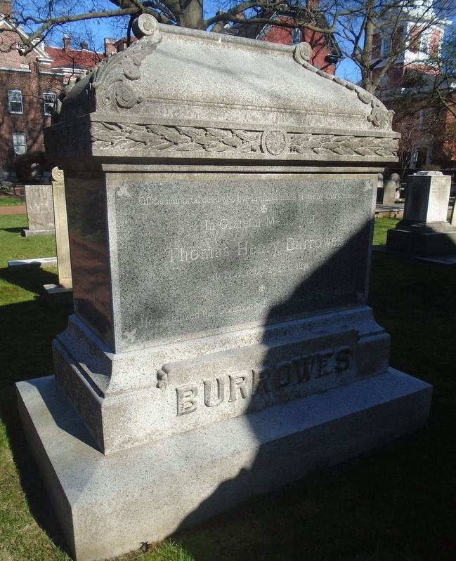 Thomas Henry Burrowes Monument. Click for full size. Thomas Henry Burrowes Monument image. Click for full size.